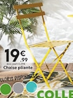 Chaise pliante - Maxi Bazar à Nice Chaise pliante en promo chez Maxi Bazar Nice à 19,99 €