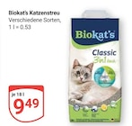 GLOBUS Eschborn - Katzenstreu Angebot im Prospekt Katzenstreu bei GLOBUS im Eschborn Prospekt für 9,49 €