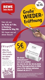 REWE Prospekt für Hamburg mit 22 Seiten REWE Prospekt für Hamburg: "Dein Markt", 22 Seiten, 13.10.2025 - 18.10.2025