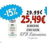 Berbérine Zéro Sucre - SFB Laboratoires - Naturalia Berbérine Zéro Sucre - SFB Laboratoires à 25,49 € dans le catalogue Naturalia