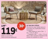 Set balcon 3 pièces dans le catalogue E.Leclerc
