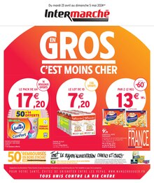 Prospectus Intermarché à Le Petit-Bornand-les-Glières, "EN GROS C'EST MOINS CHER", 8 pages de promos valables du 23/04/2024 au 05/05/2024
