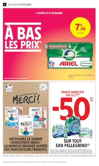 Prospectus Intermarché de la semaine "JUSQU'À 34% D'ÉCONOMIES SUR UNE SÉLECTION DE PRODUITS" avec 2 pages, valide du 13/11/2024 au 24/11/2024 pour Paris et alentours