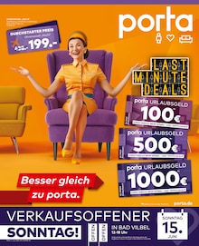 porta Möbel Prospekt Besser gleich zu porta. mit  Seiten in Wehrheim und Umgebung