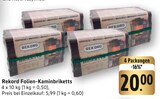 Folien-Kaminbriketts im Angebot bei E center in Leinfelden-Echterdingen Folien-Kaminbriketts Angebote von Rekord bei E center Leinfelden-Echterdingen für 20,00 €