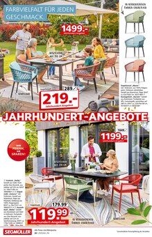 Fernsehsessel im Segmüller Prospekt "Gartenmöbel Saisoneröffnung" mit 32 Seiten (München)