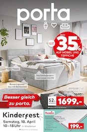 Aktueller porta Möbel Prospekt mit Boxspringbett, "Besser gleich zu porta.", Seite 1
