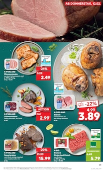 Bio Fleisch Angebot im Kaufland Prospekt, gültig von 12.02.2026 bis 18.02.2026 Bio Fleisch Angebot im aktuellen Kaufland Prospekt auf Seite 31