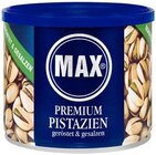 Premium Pistazien Angebote von Max bei REWE Saarbrücken für 4,49 €