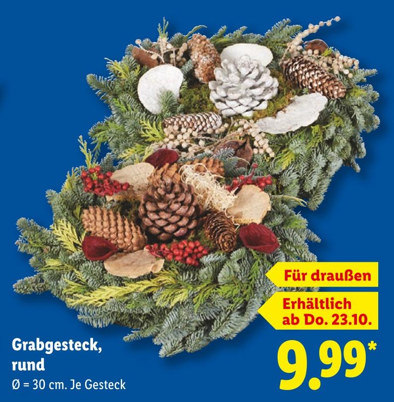 Grabgesteck, rund