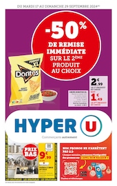 Prospectus Hyper U à Hanches, "Hyper U", 1 page de promos valables du 17/09/2024 au 29/09/2024