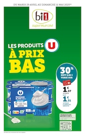 Lait Angebote im Prospekt "LES PRODUITS U À PRIX BAS" von Bi1 Lait Angebote im Prospekt "LES PRODUITS U À PRIX BAS" von Bi1 auf Seite 1