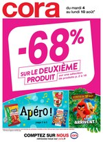 Catalogue Cora à Malakoff, avec 28 pages Prospectus Cora à Malakoff, "-68% sur le deuxième produit", 28 pages, 04/08/2020 - 10/08/2020