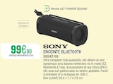 Enceinte bluetooth - SONY à 99,99 € dans le catalogue Extra