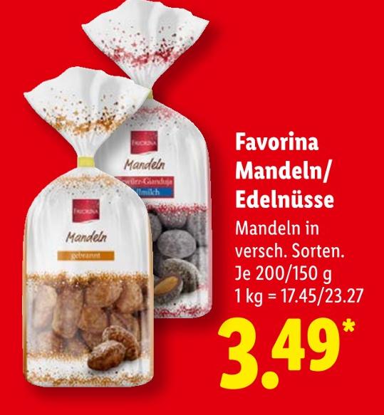 Mandeln gebrannt