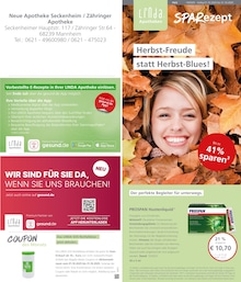 LINDA Premiumapotheke Prospekt für Ladenburg: "Aktuelle Angebote", 3 Seiten, 01.10.2025 - 31.10.2025