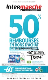 Prospectus Intermarché à Portiragnes, "50% REMBOURSÉS EN BONS D'ACHAT SUR TOUT LE RAYON LESSIVE", 22 pages, 30/04/2024 - 12/05/2024