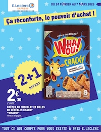 Prospectus E.Leclerc à Amendeuix-Oneix, "Ça réconforte, le pouvoir d'achat !", 12 pages, 24/02/2026 - 07/03/2026