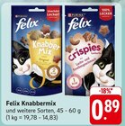 Knabbermix oder Crispies im Angebot bei EDEKA in Villingen-Schwenningen Knabbermix oder Crispies Angebote von Felix bei EDEKA Villingen-Schwenningen für 0,89 €