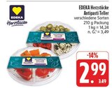 Antipasti Teller im Angebot bei EDEKA in Amberg Antipasti Teller Angebote von EDEKA Herzstücke bei EDEKA Amberg für 2,99 €