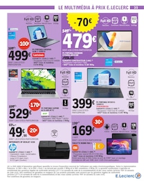 Offre Ordinateur Portable dans le catalogue E.Leclerc du moment à la page 35