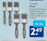 Pinsel von Deco Craft im aktuellen ALDI SÜD Prospekt für 2,49 €