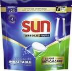 Tablettes lave-vaisselle Caps absolu protection* - SUN en promo chez Géant Casino Tablettes lave-vaisselle Caps absolu protection* - SUN dans le catalogue Géant Casino