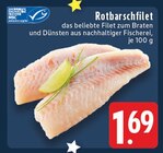 EDEKA - Rotbarschfilet Angebot im Prospekt Rotbarschfilet bei EDEKA im Prospekt "" für 1,69 €