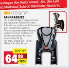 Marktkauf Pfullingen - Fahrradsitz Angebot im Prospekt Fahrradsitz bei Marktkauf im Pfullingen Prospekt für 64,99 €