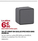 Va-et-vient en saillie IP55 IK08 gris Mureva à 6,90 € dans le catalogue Gedimat