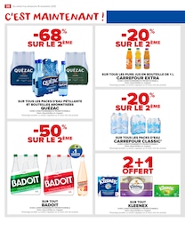 Prix et réduction Quézac dans le prospectus Carrefour Market en cours Offre Quézac dans le catalogue Carrefour Market du moment à la page 40
