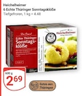 6 Echte Thüringer Sonntagsklöße bei GLOBUS im Prospekt "" für 2,69 €