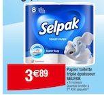 Papier toilette triple épaisseur - Selpak dans le catalogue Carrefour