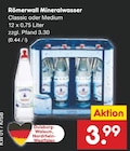 Aktuelles Mineralwasser Classic oder Medium Angebot bei Netto Marken-Discount in Duisburg ab 3,99 €