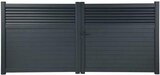 Portail aluminium battant gris anthracite "Vento" - L. 3,50 m x H. 1,60 m - Brico Dépôt à Argenteuil Portail aluminium battant gris anthracite "Vento" - L. 3,50 m x H. 1,60 m en promo chez Brico Dépôt Argenteuil à 949,00 €
