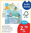 Feuchttücher von Hallo Welt im aktuellen budni Prospekt