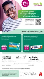 mea - meine apotheke Apotheken Prospekt der aktuellen Woche mit 4 Seiten, gültig von 01.06.2026 bis 30.06.2026, in Kempten und Umgebung Aktueller mea - meine apotheke Apotheken Prospekt in Kempten und Umgebung, "Unsere Juni-Angebote" mit 4 Seiten, 01.06.2026 - 30.06.2026
