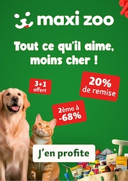 Prospectus Maxi Zoo à Les Tourrettes, "Tout ce qu'il aime, moins cher !", 1 page, 29/04/2026 - 10/05/2026