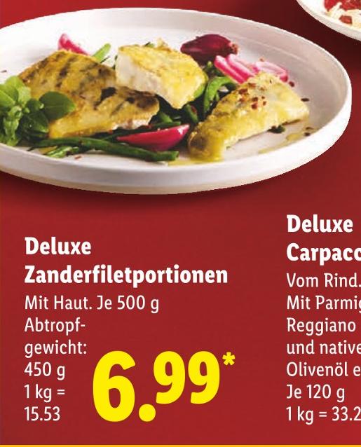 Deluxe Zanderfiletportionen
