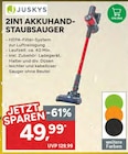 2in1 Akkuhandstaubsauger von Juskys im aktuellen Marktkauf Prospekt