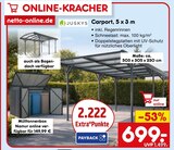 Carport, 5 x 3 m Angebote von Juskys bei Netto Marken-Discount Remscheid für 149,99 €