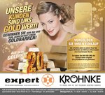 expert Kröhnke Prospekt "Unsere Kunden sind uns Gold wert!", 4 Seiten, für Jettingen, 16.01.2020 - 29.01.2020 expert Kröhnke Prospekt "Unsere Kunden sind uns Gold wert!", 4 Seiten, für Jettingen, 16.01.2020 - 29.01.2020