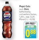 Cola Zero Angebote von Pepsi bei E center Renningen für 0,88 €