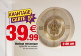 Promo Horloge mécanique à 39,99 € dans le catalogue Bazarland à Miramas