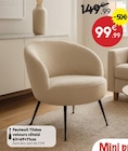 Maxi Bazar - Fauteuil Tildae velours côtelé 63×69×71cm : offre du catalogue Promo Fauteuil Tildae velours côtelé 63×69×71cm à 99,99 € dans le catalogue Maxi Bazar ""