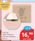 1881 Femme Eau de Toilette von Cerruti im aktuellen budni Prospekt