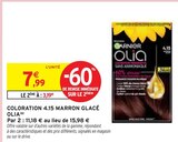 Coloration 4.15 marron glacé(b) - OLIA en promo chez Intermarché Limoges à 3,19 €