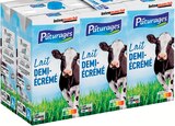 Lait demi-écrémé brique - Pâturages en promo chez Intermarché Super Clichy à 4,80 €