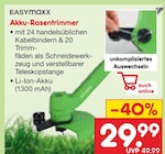 Akku-Rasentrimmer bei Netto Marken-Discount im Prospekt "" für 29,99 €