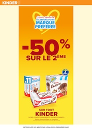 Offre Kinder dans le catalogue Carrefour du moment à la page 51